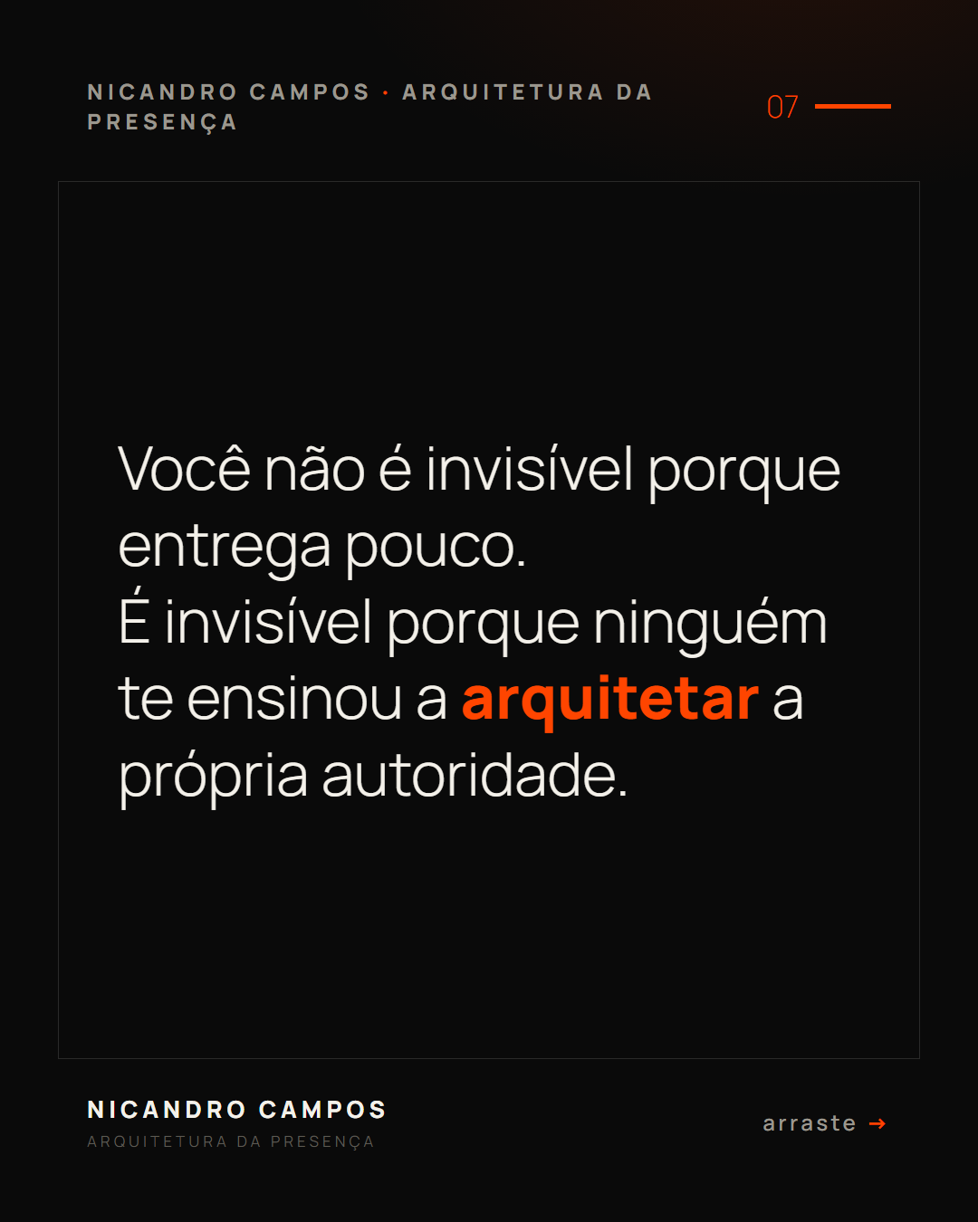 Arte real da Edição Nº 01 — carrossel